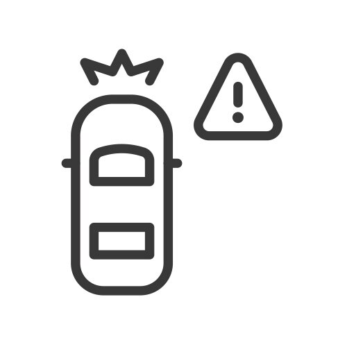 Ícono de asistencia de colisión frontal Chevrolet Equinox EV 2024 SUV eléctrica deportiva