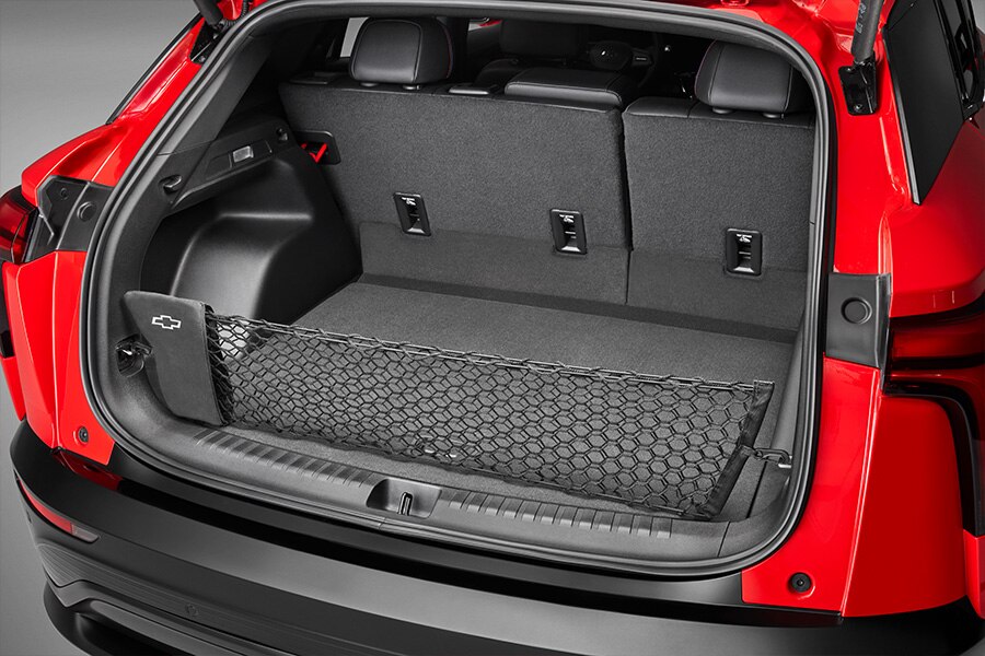 Red de carga vertical con bolsa de almacenamiento para cajuela de Chevrolet Blazer EV 2025 RS, SUV 100% eléctrica